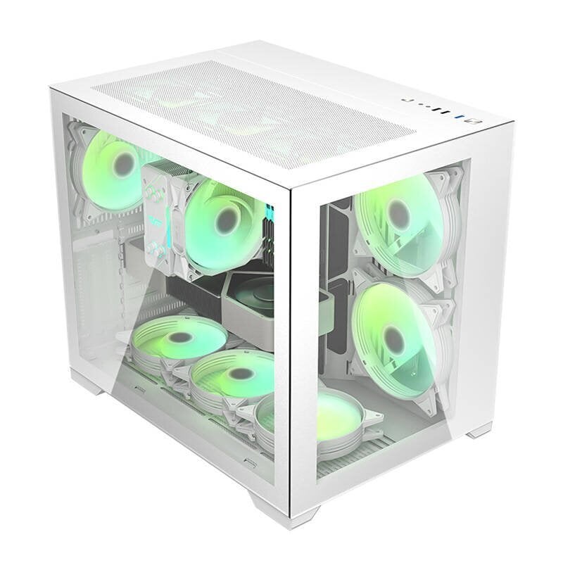 Darkflash C305 ATX Computer case (White) cena un informācija | Datoru korpusi | 220.lv