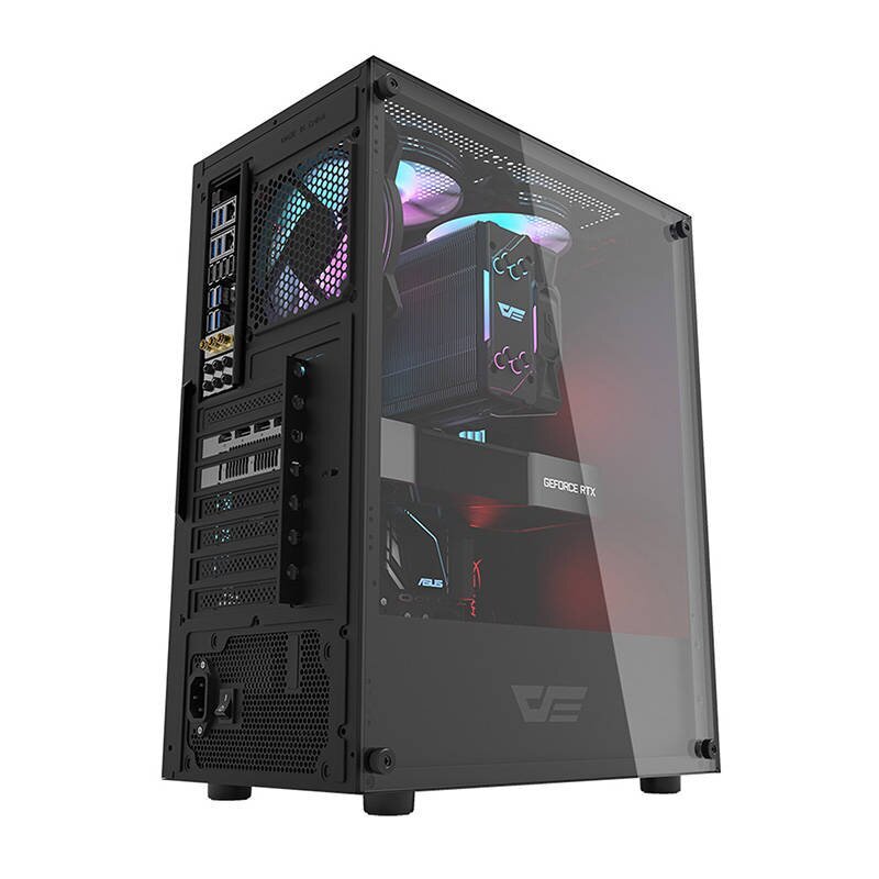 Darkflash DK100 computer case (black) цена и информация | Datoru korpusi | 220.lv