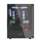 Darkflash DK100 computer case (black) цена и информация | Datoru korpusi | 220.lv