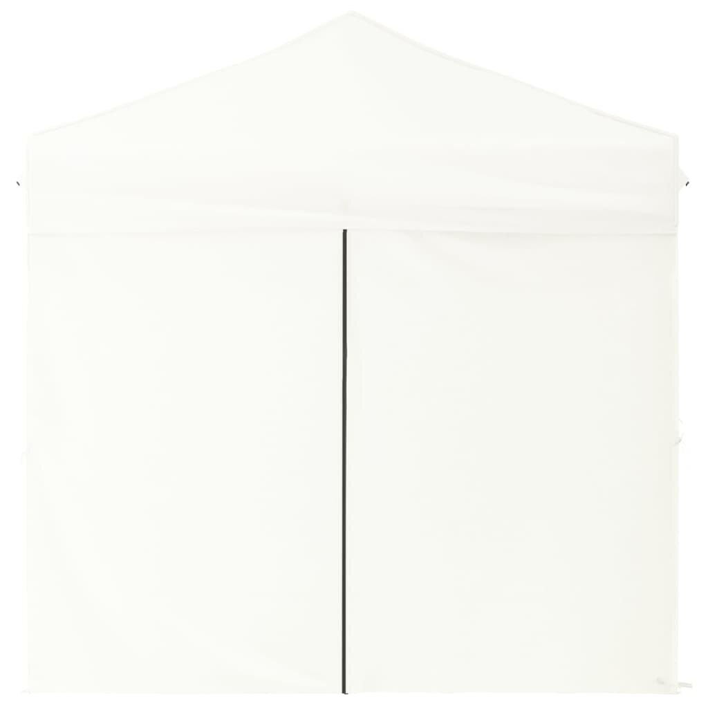 Pasākumu telts ar sānu sienām, balta, 2x2 m cena un informācija | Dārza nojumes un lapenes | 220.lv