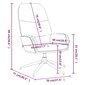 Atpūtas krēsls, brūns, mākslīgā āda, spīdīgs cena un informācija | Dārza krēsli | 220.lv