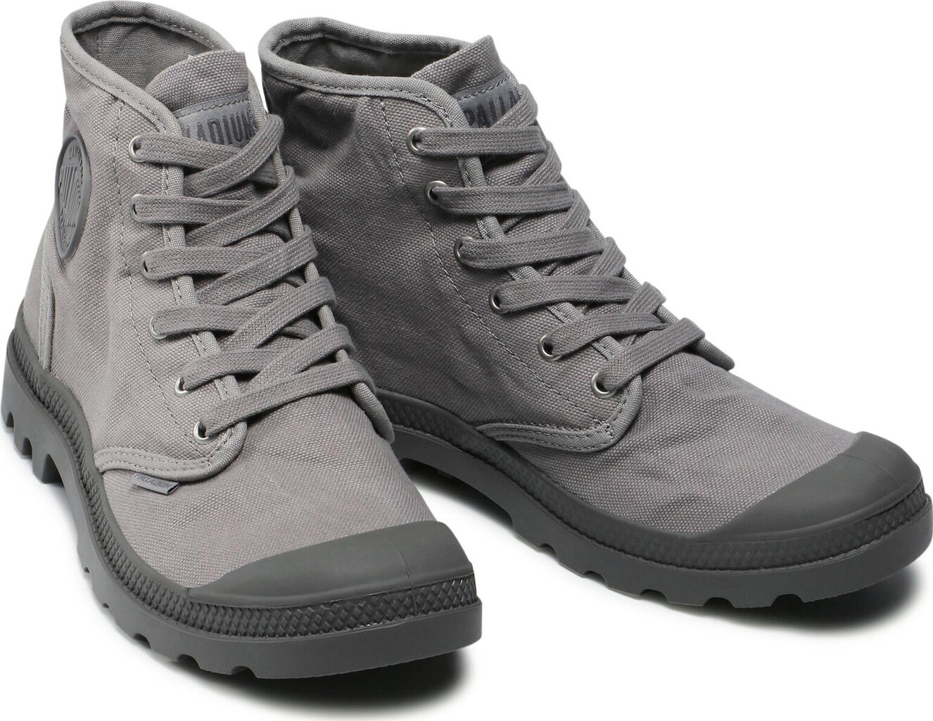 PALLADIUM zābaki PAMPA HI / Grey Flannel cena un informācija | Vīriešu kurpes, zābaki | 220.lv