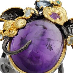 Серебряное (925) кольцо с драгоценными камнями, код f50284 F50284EU-57 цена и информация | Кольца | 220.lv