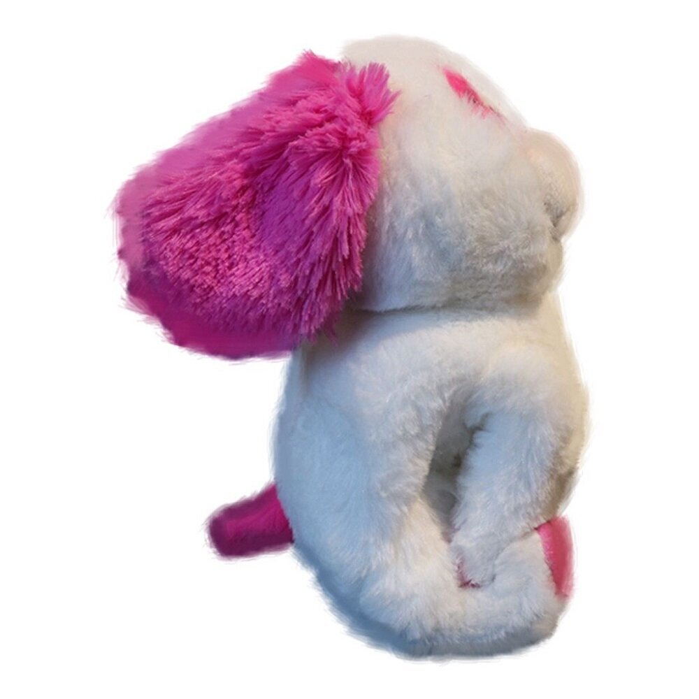 Mīksta plīša rotaļlietu rokassprādze Kucēns ar rozā ausīm цена и информация | Mīkstās (plīša) rotaļlietas | 220.lv