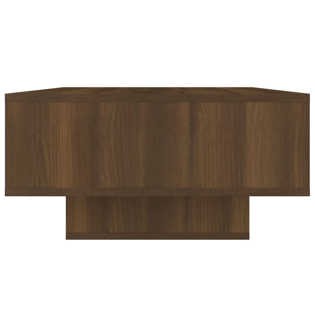 Kafijas galdiņš, brūns ozols, 105x55x32cm, apstrādāts koks cena un informācija | Žurnālgaldiņi | 220.lv