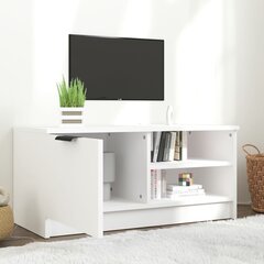 TV skapis, balts, 80x35x36,5cm, apstrādāts koks cena un informācija | TV galdiņi | 220.lv