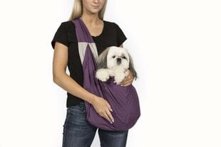 Складная переноска для собак, серо-фиолетовая цена и информация | Переноски, сумки | 220.lv
