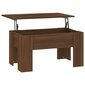 vidaXL kafijas galdiņš, ozolkoka krāsa, 79x49x41 cm, inženierijas koks cena un informācija | Žurnālgaldiņi | 220.lv