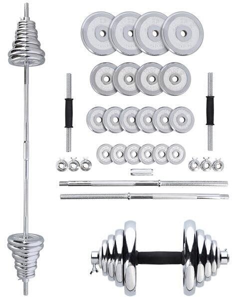 Svaru un stieņu komplekts HMS STC50, 50 kg cena un informācija | Svari, hanteles, stieņi | 220.lv