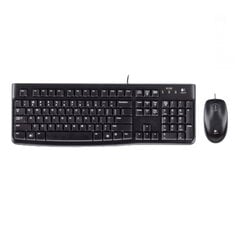 Беспроводная клавиатура и мышь Logitech Desktop MK120 (920-002539), черный цена и информация | Клавиатуры | 220.lv