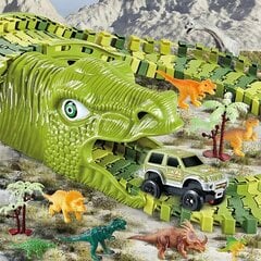 Dinozauru sacīkšu trase Mega Big, 270 d. цена и информация | Конструктор автомобилей игрушки для мальчиков | 220.lv