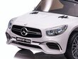 Mercedes SL63 AMG balts 12v цена и информация | Bērnu elektroauto | 220.lv