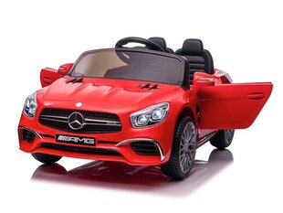 Mercedes SL63 AMG sarkans lakots 12v cena un informācija | Bērnu elektroauto | 220.lv