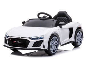 Audi R8 Sport Balts, 12v, vienvietīga elektriskā mašīna цена и информация | Электромобили для детей | 220.lv