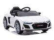 Audi R8 Sport Balts, 12v, vienvietīga elektriskā mašīna цена и информация | Bērnu elektroauto | 220.lv