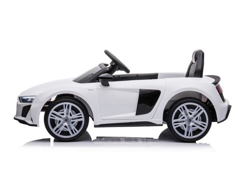 Audi R8 Sport Balts, 12v, vienvietīga elektriskā mašīna цена и информация | Bērnu elektroauto | 220.lv