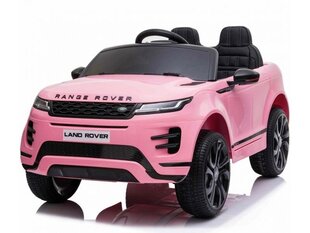 Vienvietīgs Land Rover, Range Rover Evoque 12v ar mūzikas moduli rozā cena un informācija | Bērnu elektroauto | 220.lv