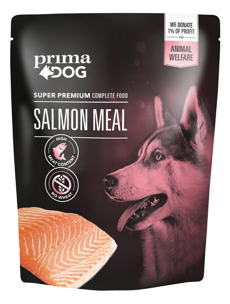 Konservi suņiem ar lasi, PrimaDog Salmon Meal, 260 g цена и информация | Konservi suņiem | 220.lv