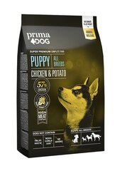 Prima Dog sausā barība mazo šķirņu kucēniem ar vistu un kartupeļiem, 2 kg cena un informācija | Sausā barība suņiem | 220.lv