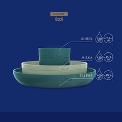 Набор посуды с чашкой Lovi Фисташка, зеленый цвет, 6лет+, 3 шт. цена и информация | Детская посуда, контейнеры для молока и еды | 220.lv