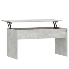 Kafijas galdiņš, betona pelēks, 102x50,5x52,5cm, koka cena un informācija | Žurnālgaldiņi | 220.lv