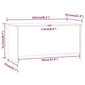 vidaXL kafijas galdiņš, balts, 102x55,5x52,5 cm, inženierijas koks cena un informācija | Žurnālgaldiņi | 220.lv