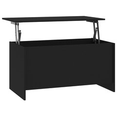 vidaXL kafijas galdiņš, melns, 102x55,5x52,5 cm, inženierijas koks cena un informācija | Žurnālgaldiņi | 220.lv
