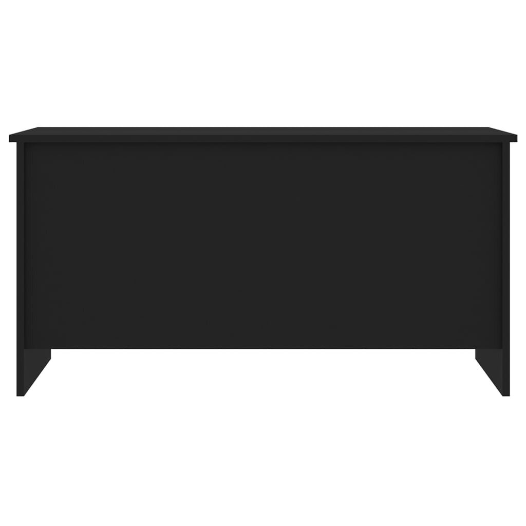 vidaXL kafijas galdiņš, melns, 102x55,5x52,5 cm, inženierijas koks cena un informācija | Žurnālgaldiņi | 220.lv