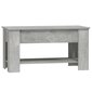 Kafijas galdiņš, betona pelēks, 101x49x52cm, apstrādāta koksne cena un informācija | Žurnālgaldiņi | 220.lv