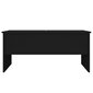 Kafijas galdiņš, melns, 102x50,5x46,5cm, apstrādāta koksne cena un informācija | Žurnālgaldiņi | 220.lv
