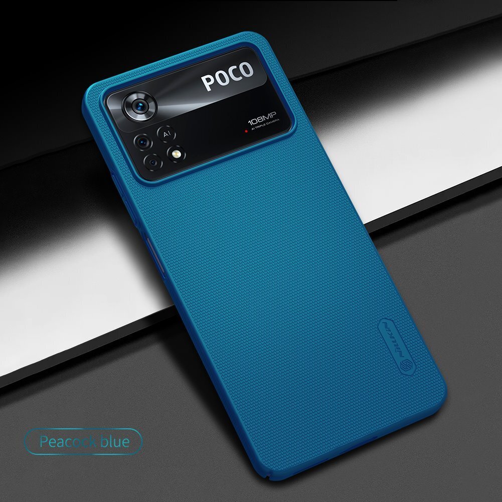 Nillkin Super Frosted Back Cover for Poco X4 Pro 5G Peacock Blue цена и информация | Telefonu vāciņi, maciņi | 220.lv