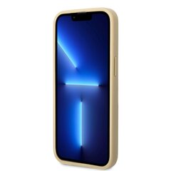 Guess PC/TPU Glitter Flakes Metal Logo Case for iPhone 14 Plus Gold cena un informācija | Telefonu vāciņi, maciņi | 220.lv