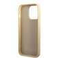 Guess PC/TPU Glitter Flakes Metal Logo Case for iPhone 14 Pro Max Gold цена и информация | Telefonu vāciņi, maciņi | 220.lv