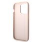 Guess PU 4G Metal Logo Case for iPhone 14 Pro Pink cena un informācija | Telefonu vāciņi, maciņi | 220.lv