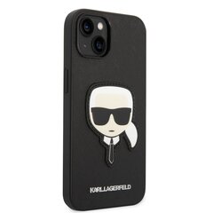 Karl Lagerfeld PU Saffiano Karl Head Case for iPhone 14 Plus Black cena un informācija | Telefonu vāciņi, maciņi | 220.lv