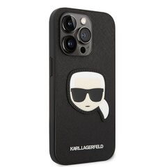 Karl Lagerfeld PU Saffiano Karl Head Case для iPhone 14 Pro Max Black цена и информация | Чехлы для телефонов | 220.lv