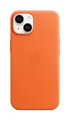 Apple Leather Case MagSafe MPP83ZM/A Orange cena un informācija | Telefonu vāciņi, maciņi | 220.lv