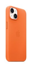 Apple Leather Case MagSafe MPP83ZM/A Orange cena un informācija | Telefonu vāciņi, maciņi | 220.lv