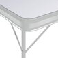 Saliekamais galds ar 2 soliem, balta krāsa, alumīnijs cena un informācija |  Tūrisma mēbeles | 220.lv