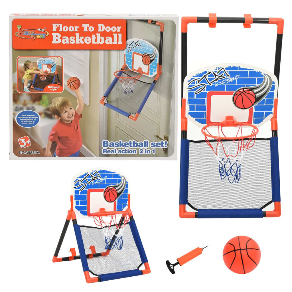 Bērnu basketbola komplekts, daudzfunkciju цена и информация | Basketbola grozi | 220.lv