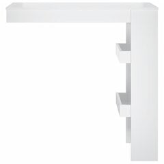 Sienas bāra galds, balts, 102x45x103,5 cm, koka cena un informācija | Virtuves galdi, ēdamgaldi | 220.lv