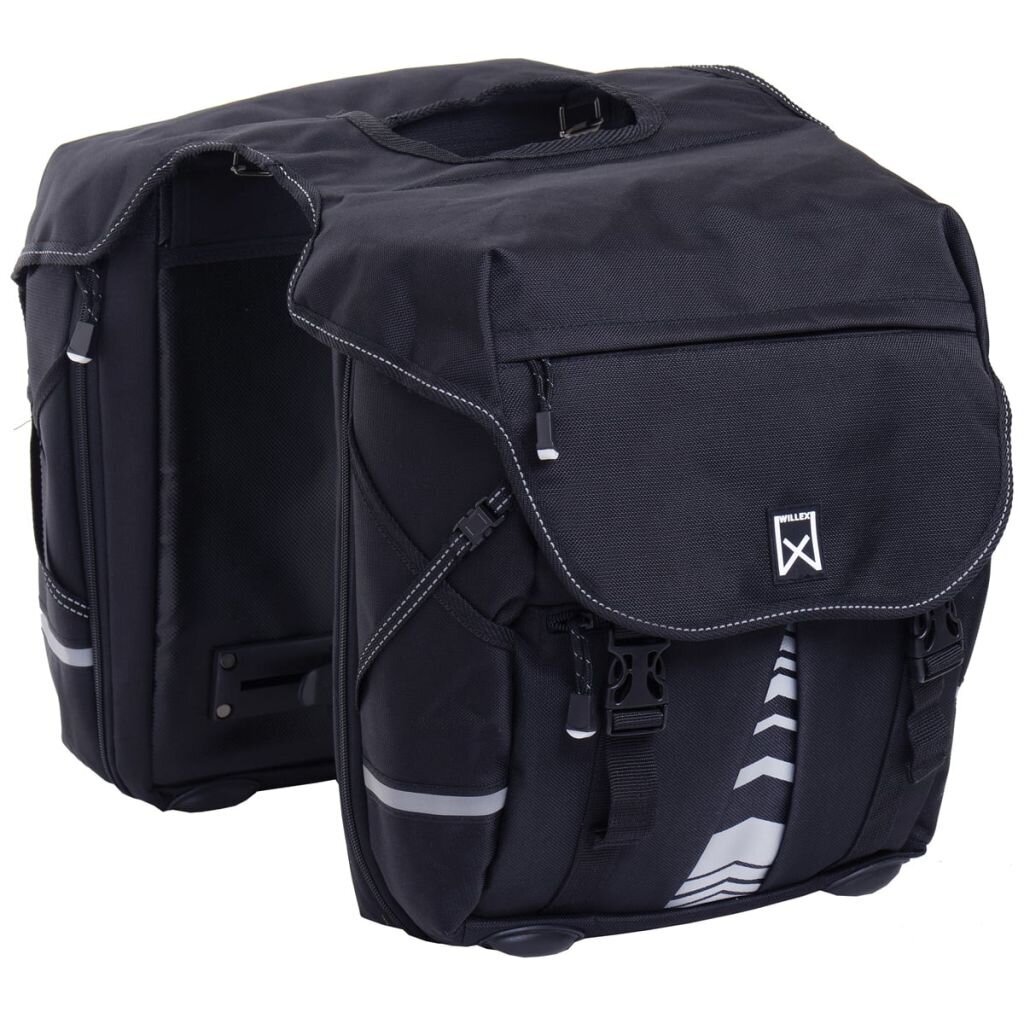 Willex riteņbraukšanas somas xl 1200, melna krāsa, 50l, 13611 cena un informācija | Velo somas, telefona turētāji | 220.lv
