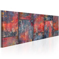 Картина - Metal Mosaic: Red 135x45 см цена и информация | Картины | 220.lv