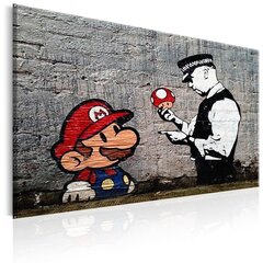 Картина - Mario and Cop by Banksy 120x80 см цена и информация | Картины | 220.lv