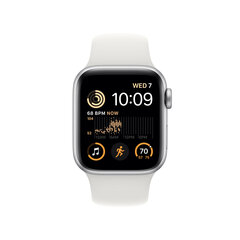 Apple Watch SE2nd Gen GPS + Cellular 40mm Silver Aluminium Case ,White Sport Band - MNPP3UL/A цена и информация | Apple Умные часы и браслеты | 220.lv