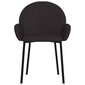 Ēdamistabas krēsli, 2gab., melni, mākslīgās ādas cena un informācija | Virtuves un ēdamistabas krēsli | 220.lv