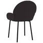 Ēdamistabas krēsli, 2gab., melni, mākslīgās ādas цена и информация | Virtuves un ēdamistabas krēsli | 220.lv