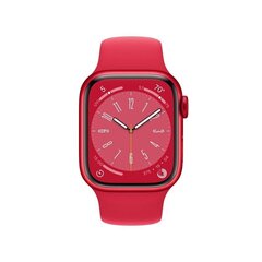 Apple Watch Series 8 GPS + Cellular 41mm (PRODUCT)RED Aluminium Case ,(PRODUCT)RED Sport Band - MNJ23UL/A cena un informācija | Viedpulksteņi (smartwatch) | 220.lv