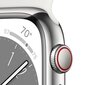 Apple Watch Series 8 41mm Silver Stainless Steel/White Sport Band cena un informācija | Viedpulksteņi (smartwatch) | 220.lv