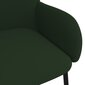 Ēdamistabas krēsli, 2gab., tumši zaļi, samta cena un informācija | Virtuves un ēdamistabas krēsli | 220.lv
